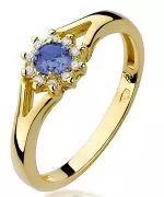 Pierścionek Bonore Blossom Matelicaze złota próby 585 z tanzanitem 0,15 ct