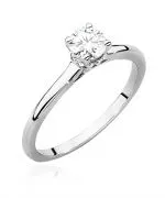 Pierścionek Bonore ze Złota próby 585 z diamentem 0,46 ct