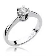 Pierścionek Bonore ze Złota próby 585 z diamentem 0,3 ct