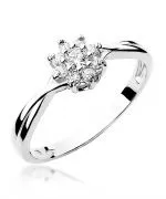 Pierścionek Bonore ze Złota próby 585 z diamentem 0,22 ct