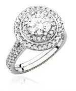 Pierścionek Bonore ze Złota próby 585 z diamentem 1,63 ct