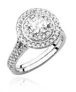 Pierścionek Bonore ze Złota próby 585 z diamentem 1,11 ct