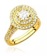 Pierścionek Bonore ze Złota próby 585 z diamentem 1,11 ct