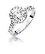 Pierścionek Bonore ze Złota próby 585 z diamentem 0,74 ct