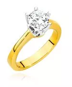 Pierścionek Bonore ze Złota próby 585 z diamentem 0,7 ct