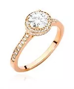 Pierścionek Bonore ze Złota próby 585 z diamentem 1,08 ct