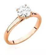 Pierścionek Bonore ze Złota próby 585 z diamentem 0,76 ct