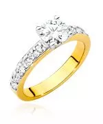 Pierścionek Bonore ze Złota próby 585 z diamentem 0,94 ct