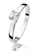 Pierścionek Bonore Elegant Muraveraz białego złota próby 585 z diamentem 0,3 ct