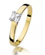 Pierścionek Bonore Elegant Giussagoze złota próby 585 z diamentem 0,3 ct