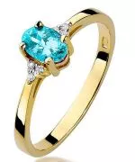 Pierścionek Bonore Crystal Martinsicuroze złota próby 585 z topazem 0,5 ct