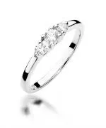 Pierścionek Bonore ze Złota próby 585 z diamentem 0,33 ct