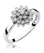 Pierścionek Bonore ze Złota próby 585 z diamentem 0,4 ct
