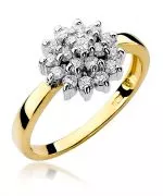Pierścionek Bonore ze Złota próby 585 z diamentem 0,4 ct