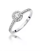 Pierścionek Bonore ze Złota próby 585 z diamentem 0,28 ct