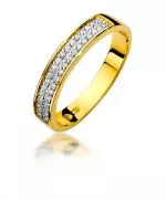 Pierścionek Bonore ze Złota próby 585 z diamentem 0,18 ct