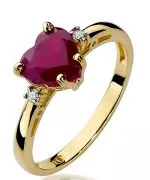 Pierścionek Bonore Love Spino D'Addaze złota próby 585 z rubinem 1,7 ct