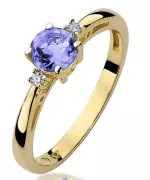 Pierścionek Bonore Midnight Otricolize złota próby 585 z tanzanitem 0,5 ct