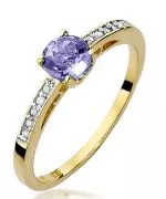 Pierścionek Bonore Midnight Mondavioze złota próby 585 z tanzanitem 0,5 ct
