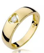 Pierścionek Bonore Love Monteu Roeroze złota próby 585 z diamentem 0,1 ct