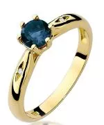 Pierścionek Bonore Simple Montescudaioze złota próby 585 z szafirem 0,5 ct