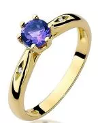 Pierścionek Bonore Midnight Tavoletoze złota próby 585 z tanzanitem 0,5 ct