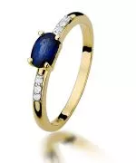 Pierścionek Bonore Crystal Ferriereze złota próby 585 z szafirem 0,7 ct