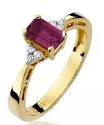 Pierścionek Bonore Basic Ca' D'Andreaze złota próby 585 z rubinem 0,8 ct