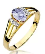 Pierścionek Bonore Midnight Torgianoze złota próby 585 z tanzanitem 0,4 ct
