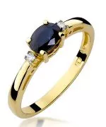 Pierścionek Bonore Simple Portoferraioze złota próby 585 z szafirem 0,7 ct