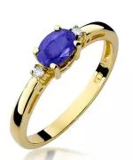 Pierścionek Bonore Midnight Alleronaze złota próby 585 z tanzanitem 0,4 ct