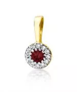 Zawieszka Bonore ze Złota próby 585 z rubinem 0,15 ct