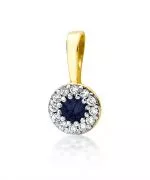Zawieszka Bonore ze Złota próby 585 z szafirem 0,15 ct