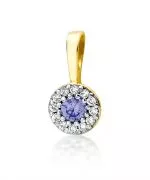 Zawieszka Bonore ze Złota próby 585 z tanzanitem 0,15 ct