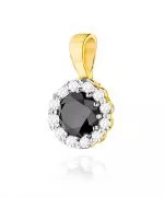 Zawieszka Bonore ze Złota próby 585 z czarnym brylantem 0,5 ct
