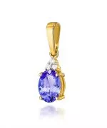 Zawieszka Bonore ze Złota próby 585 z tanzanitem 0,7 ct