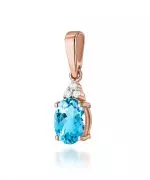 Zawieszka Bonore ze Złota próby 585 z topazem 0,9 ct