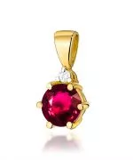 Zawieszka Bonore ze Złota próby 585 z rubinem 0,6 ct