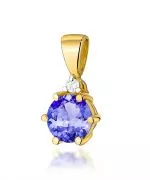 Zawieszka Bonore ze Złota próby 585 z tanzanitem 0,5 ct