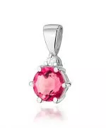 Zawieszka Bonore ze Złota próby 585 z różowym topazem 0,6 ct