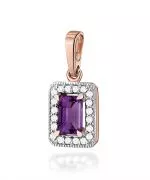 Zawieszka Bonore ze Złota próby 585 z ametystem 0,5 ct