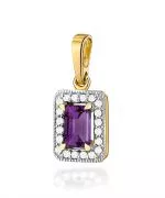 Zawieszka Bonore ze Złota próby 585 z ametystem 0,5 ct
