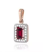 Zawieszka Bonore ze Złota próby 585 z granatem 0,7 ct