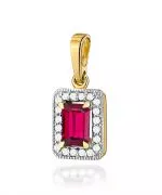 Zawieszka Bonore ze Złota próby 585 z rubinem 0,8 ct