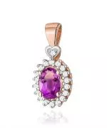 Zawieszka Bonore ze Złota próby 585 z ametystem 0,4 ct