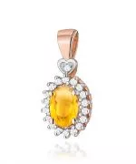 Zawieszka Bonore ze Złota próby 585 z cytrynem 0,6 ct