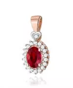 Zawieszka Bonore ze Złota próby 585 z rubinem 0,5 ct