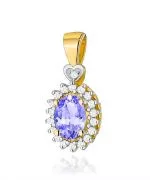 Zawieszka Bonore ze Złota próby 585 z tanzanitem 0,4 ct