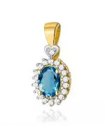Zawieszka Bonore ze Złota próby 585 z topazem 0,5 ct