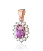 Zawieszka Bonore ze Złota próby 585 z ametystem 0,4 ct
